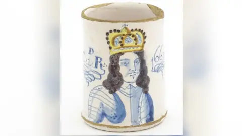 Claydon Auctioneers Charles II mug