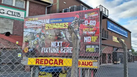 Local Democracy Reporting Service Birmingham Brummies sign