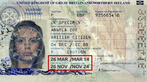 BBC Mock up of passport