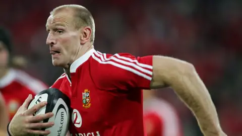 Reuters Gareth Thomas playing for Lions