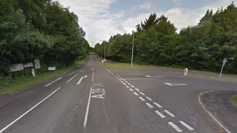 Google A39 junction with Porlock Road