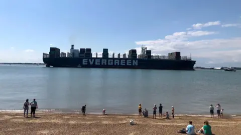 BBC Ever Given at Felixstowe