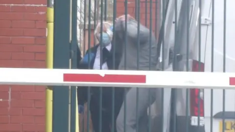 Tony Thomas arriving in court