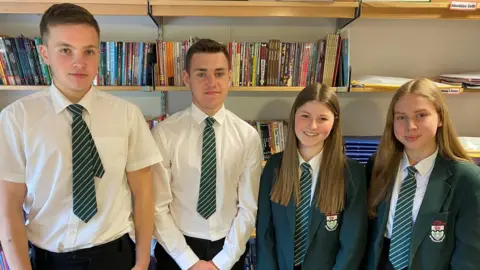 Connah's Quay High School pupils