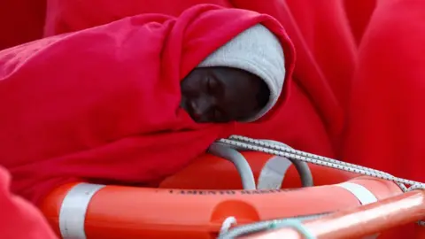 Reuters Migrants arriving in Spain