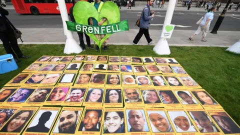 Getty Images Tributes to Grenfell victims