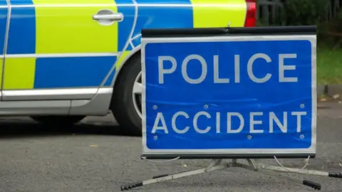 BBC Police accident sign