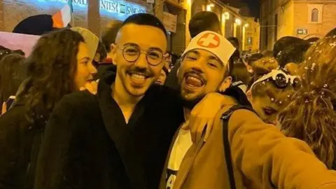 Davide di Nicola Luca Di Nicola (R), 19, with his 23-year-old brother Davide