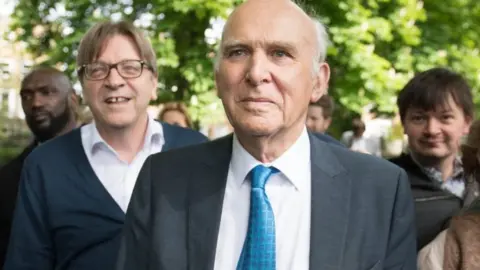 PA Vince Cable with Guy Verhofstadt