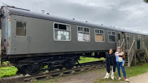 Zoe Lucock Zoe and Jess are now renovating a disused train carriage and turning it into a café.