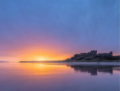 Quintin Lake Dawn at Bamburgh Castle, Northumberland