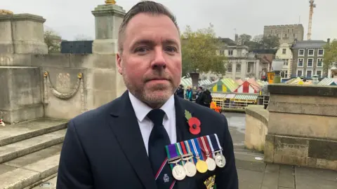 SHAUN WHITMORE/BBC Remembrance Day. Norwich