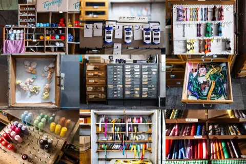 Jim Grover Haberdashery in the shop