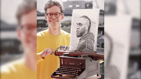 PA Media James Cook with Burna Boy portrait