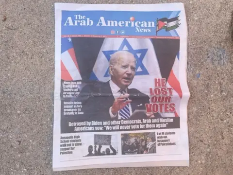 Front page attacking Biden