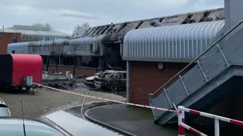 Fire at Bridgwater College