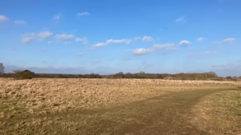 Katy Lewis/BBC Former Hatfield Aerodrome site