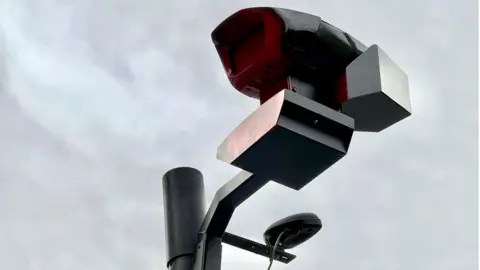 Harry Low Picture of a damaged Ulez street camera