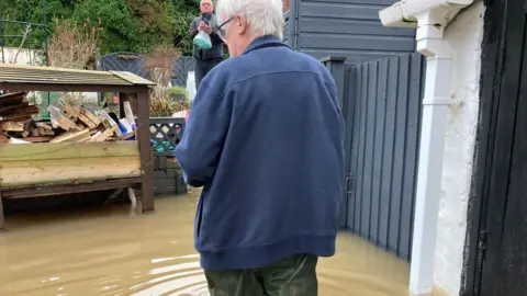 Flooding in Highley