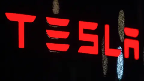 Getty Images Tesla branding