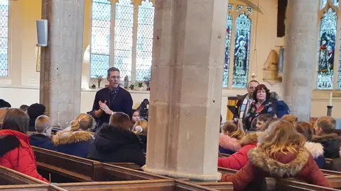 Val Spriggs Children in Wisbech parish church