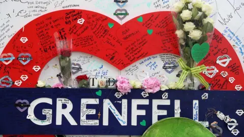 AFP/Getty Images Grenfell tribute