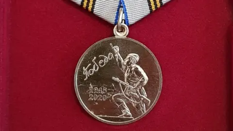 Russian Embassy This is what the 75th anniversary medal looks like