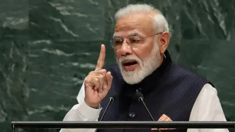 Getty Images Indian PM speaking