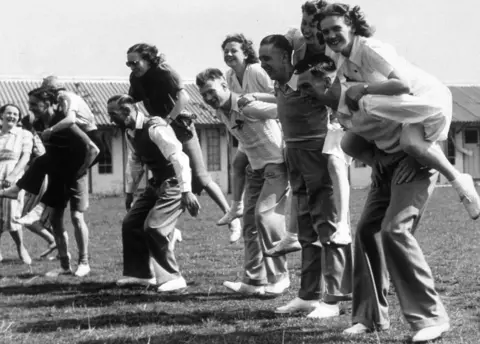 Getty Images Piggy Back Race