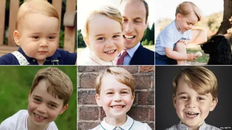 PA/Getty Images Prince George's six birthdays