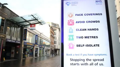 PA Media sign in Glasgow