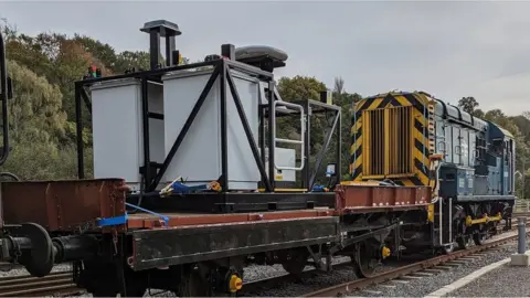 NYMR The technology on a rail carriage