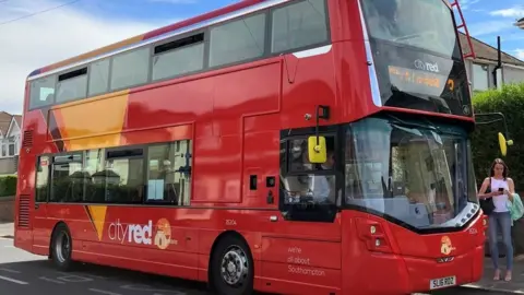 First Bus City Red bus
