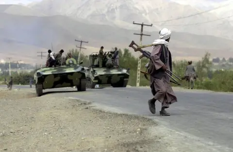 Getty Images Northern Alliance fighters in 2001