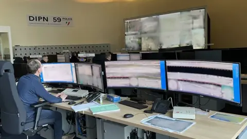 BBC/Paul Pradier Police facility in Lille