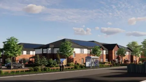 South Derbyshire District Council Artists impression of proposed care home