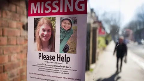 Getty Images Poster appealing for information about missing Sarah Everard