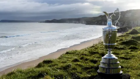 Reuters The Claret Jug at Royal Portrush Golf Club