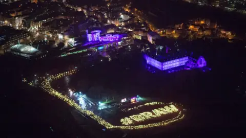 PA Torchlight procession in Edinburgh