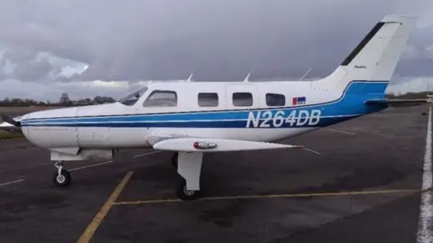 PA/AAIB Piper Malibu aircraft, N264DB, at Nantes before the fatal flight