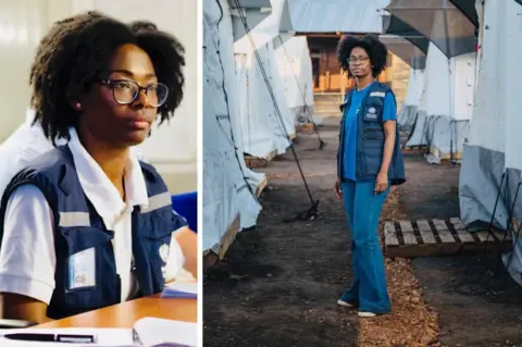 WHO Marie Roseline Belizaire is pictured in a composite image