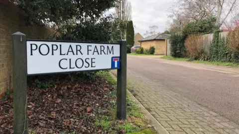 Poplar Farm Close sign