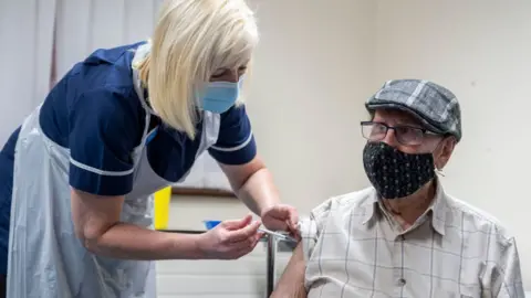 Getty Images The Oxford vaccine roll-out started in Wales earlier this week