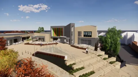 Daventry District Council Artist's impression of new cinema complex