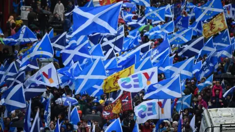 Getty Images scottish independence rally