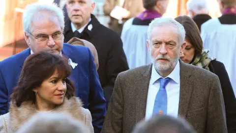 PA Jeremy Corbyn at Carl Sargeant's funeral