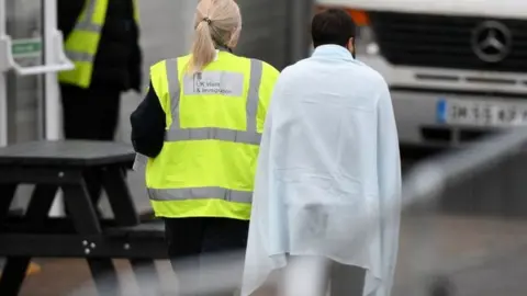 Getty Images Migrant at Manston
