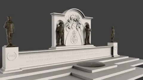 The National Caribbean Monument Charity Artist's impression of the monument