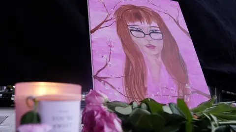 PA Media drawing of Brianna with candle