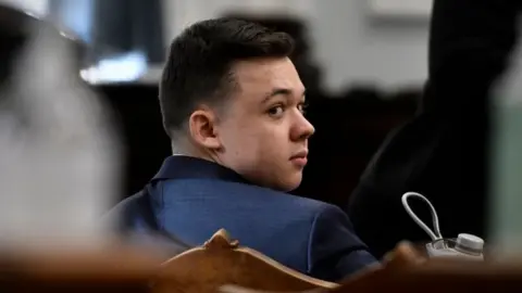 Getty Images Kyle Rittenhouse in court